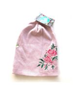 GORRO INVIERNO FOOTY TEJIDO FLORES ROSA