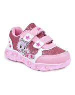 ZAPATILLAS FOOTY CEBRA FUCSIA BRILLO CON LUZ AL PISAR (24-32) - Imagen 2