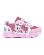 ZAPATILLAS FOOTY CEBRA FUCSIA BRILLO CON LUZ AL PISAR (24-32)