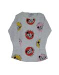 REMERA DISNEY MINNIE CARITAS GRIS MANGA LARGA (2-4)