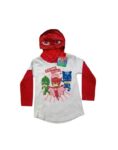 REMERA PJMASK HEROES EN PIJAMA CON CAPUCHA MANGA LARGA (2-4)