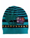 GORRO INVIERNO MONSTER HIGH RAYADA VERDE