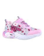 ZAPATILLAS FOOTY UNICORNIO BESOS WOW ROSA CON LUZ AL PISAR (28-36)