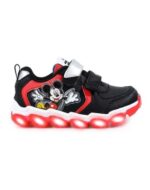 ZAPATILLAS FOOTY DISNEY MICKEY NEGRO CON LUZ AL PISAR (23-28)