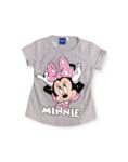 REMERA MANGA CORTA MINNIE MOUSE GRIS CLARO(1-4)