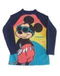REMERA MANGA LARGA MICKEY DISNEY AZUL CON FILTRO UV FPS 50