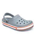 SUECOS DE GOMA SEAWALK GRIS CON BANDA BLANCA/NARANJA