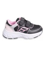 ZAPATILLAS FOOTY DEPORTIVAS TOP NEGRO/ ROSA VELCRO (27-32)
