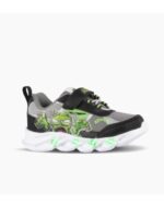 ZAPATILLAS FOOTY NEW ZOMBIES GRIS/NEGRA CON LUZ AL PISAR (23-28)