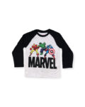 REMERA AVENGERS MANGAS LARGAS NEGRAS OFICIAL MARVEL