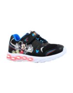 ZAPATILLAS FOOTY DISNEY MICKEY HAPPY NEGRO CON LUZ AL PISAR (22-26)