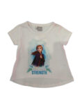 REMERA MANGA CORTA DE FROZEN ANA COLOR BLANCO
