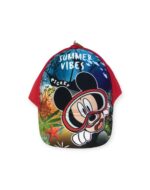 GORRO CON VISERA MICKEY MOUSE DISNEY SUMMER VIBES ROJO