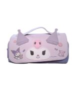 CARTUCHERA KUROMI LILA ESCOLAR ESTUCHE 2 CIERRES