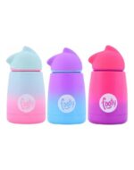 BOTELLA TERMICA TERMO DE ACERO INOXIDABLE AQUA/ROSA - Imagen 3
