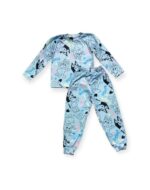 CONJUNTO PIJAMA MANGA LARGA INVIERNO BLUEY Y BINGO CELESTE