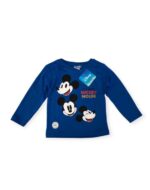 REMERA MICKEY MOUSE AZUL MANGA LARGA INVIERNO DISNEY