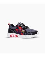 ZAPATILLAS FOOTY POP SPIDERMAN WEB NEGRO CON LUCES AL PISAR (26-32)