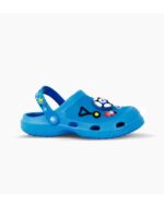 SUECOS DE GOMA CLOGS FOOTY SUPER GOL AZUL CON LUZ (25-34)