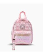 MOCHILA 11" PUFFY FOOTY METALIZADA COLOR ROSA