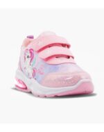 ZAPATILLAS FOOTY PLUS UNICORNIO UNIQUE ROSA CON LUZ AL PISAR (22-30) - Imagen 2