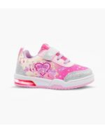 ZAPATILLAS FOOTY PLUS GAMER GIRL PLATEADA CON LUZ AL PISAR (22-30)