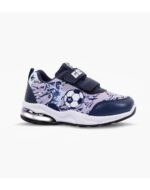 ZAPATILLAS FOOTY PLUS PELOTA AZUL CON LUZ AL PISAR (22-30)