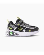 ZAPATILLAS FOOTY FLASH GRIS CON LUZ AL PISAR (27-34)