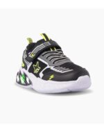 ZAPATILLAS FOOTY FLASH GRIS CON LUZ AL PISAR (27-34) - Imagen 2