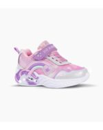 ZAPATILLAS FOOTY WITH LOVE PLATEADA CON LUZ AL PISAR (27-34)