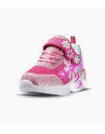 ZAPATILLAS FOOTY FLOWER ROSA CON LUZ AL PISAR (28-34) - Imagen 2