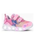 ZAPATILLAS FOOTY STITCH CORAZONES ROSA CON LUZ AL PISAR (25-30)