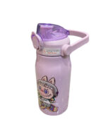 BOTELLA TERMICA DE ACERO INOXIDABLE LABUBU VIOLETA - Imagen 2
