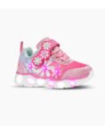 ZAPATILLAS FOOTY MINI FLOWER ROSA CON LUZ AL PISAR (22-26)