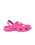 SUECOS DE GOMA CLOGS FOOTY UNICORNIO FUCSIA CON LUZ (25-34)