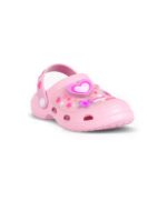 SUECOS DE GOMA CLOGS FOOTY UNICORNIO ROSA CON LUZ (25-34) - Imagen 2