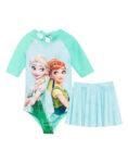 CONJUNTO BODY ENTERIZA Y POLLERA FROZEN CON FILTRO UV