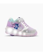 ZAPATILLAS FOOTY ROLLER STITCH LOVE LILA CON LUCES LED RECARGABLE (28-36)