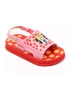 SANDALIAS DE GOMA GRENDENE MINNIE ROJO LUNARES (17-24)