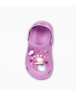 SUECOS DE GOMA CLOGS FOOTY CORONA QUEEN LILA CON LUZ (25-34) - Imagen 2