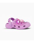 SUECOS DE GOMA CLOGS FOOTY CORONA QUEEN LILA CON LUZ (25-34)