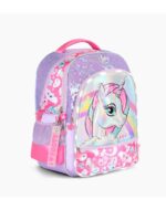 MOCHILA FOOTY ESPALDA 18" UNICORNIO ARCOIRIS FUCSIA CON LUZ LED - Imagen 2