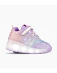 ZAPATILLAS FOOTY ROLLER SHINY RAINBOW LILA CON LUCES LED RECARGABLE (28-36)