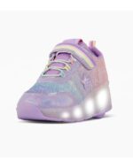 ZAPATILLAS FOOTY ROLLER SHINY RAINBOW LILA CON LUCES LED RECARGABLE (28-36) - Imagen 2