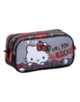 CARTUCHERA KITTY ROCKERA DOBLE CIERRE WABRO