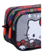 CARTUCHERA KITTY ROCKERA DOBLE CIERRE WABRO - Imagen 2