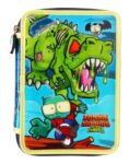 CARTUCHERA ZOMBIESAURIOS DOBLE CIERRE