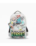 MOCHILA FOOTY ESPALDA 18" CONEJO STREET GRIS