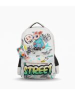MOCHILA FOOTY ESPALDA 18" CONEJO STREET GRIS