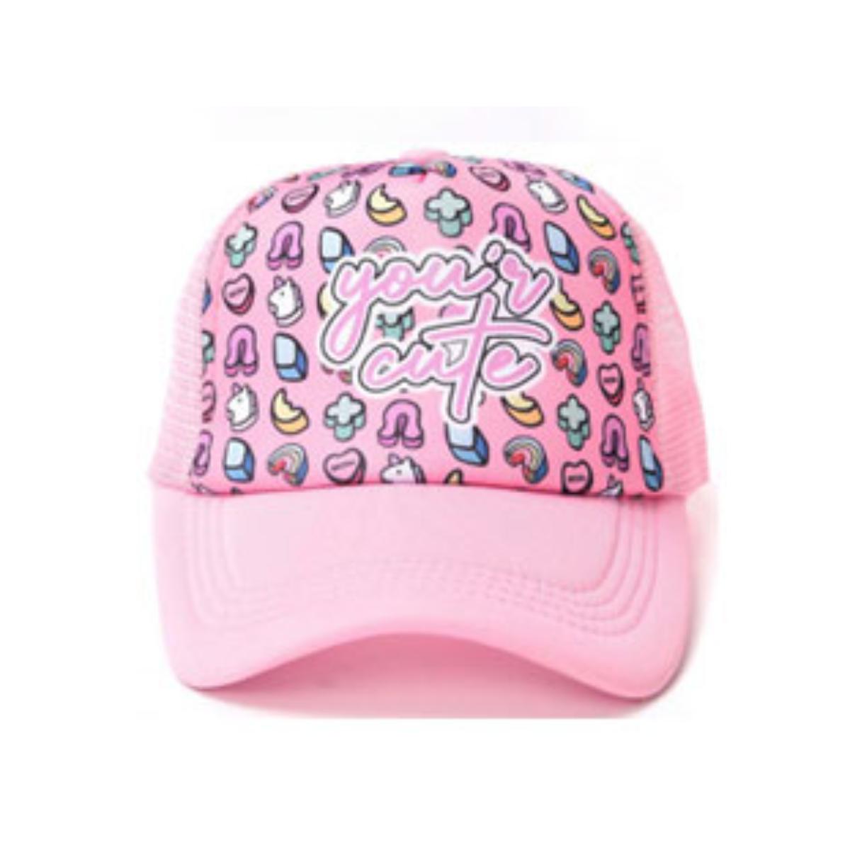 GORRO CON VISERA YOU CUTE COLOR ROSA
